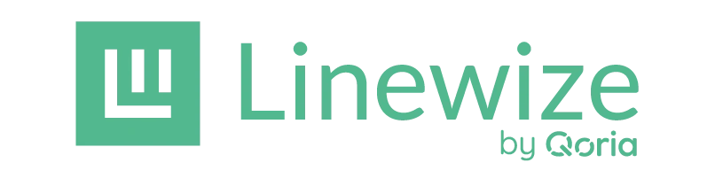 Linewize logo: green square icon with a stylized L and the word 'Linewize' in green, 'by Qoria' in smaller text