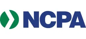 NCPA logo: a green circular emblem followed by bold blue letters spelling NCPA.