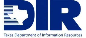Texas Department of Information Resources (DIR) logo with a blue 'DIR' and a stylized outline of Texas on the left.