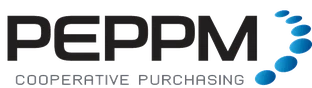 Peppm logo with the word peppm and a blue orbital symbol to the right.