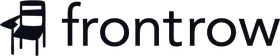 Frontrow logo: blue wordmark with a small square icon to the left.