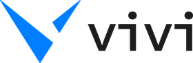 Vivi logo: blue geometric shapes forming a V next to the word vivi in dark text